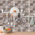 Brehn | Antieke Keuken Gereedschap Print Peel Behang Vergrijsd Geometrisch Wandkunst, 12 Stukken
