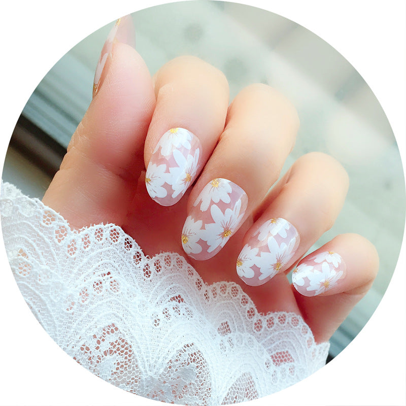 Florale Künstlerische Press-On Nagelspitzen
