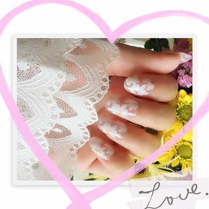 Florale Künstlerische Press-On Nagelspitzen
