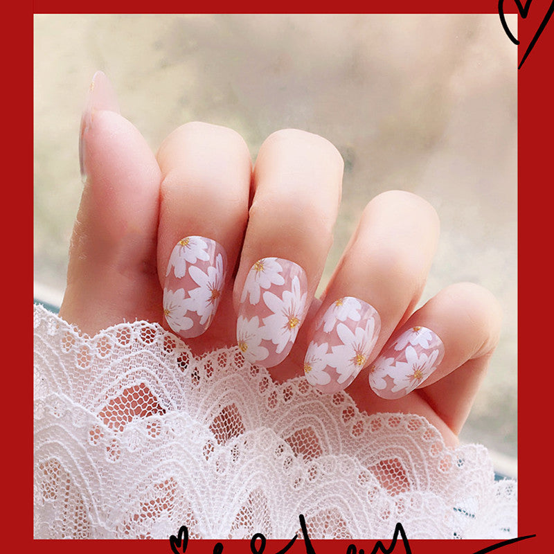 Florale Künstlerische Press-On Nagelspitzen