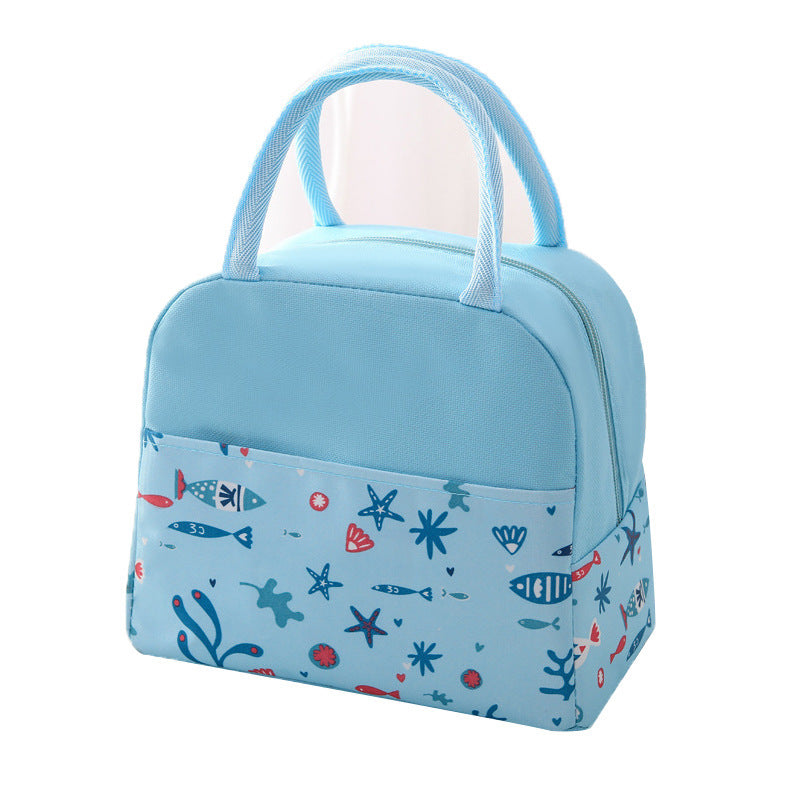 Isolierte Lunch-Tasche mit Trendigem Flamingo-Muster Brehn
