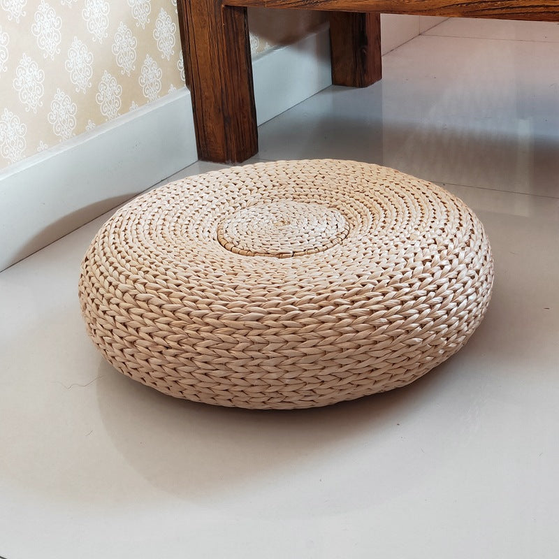 Handgefertigter Sitzpuff Aus Naturmaterial Brehn