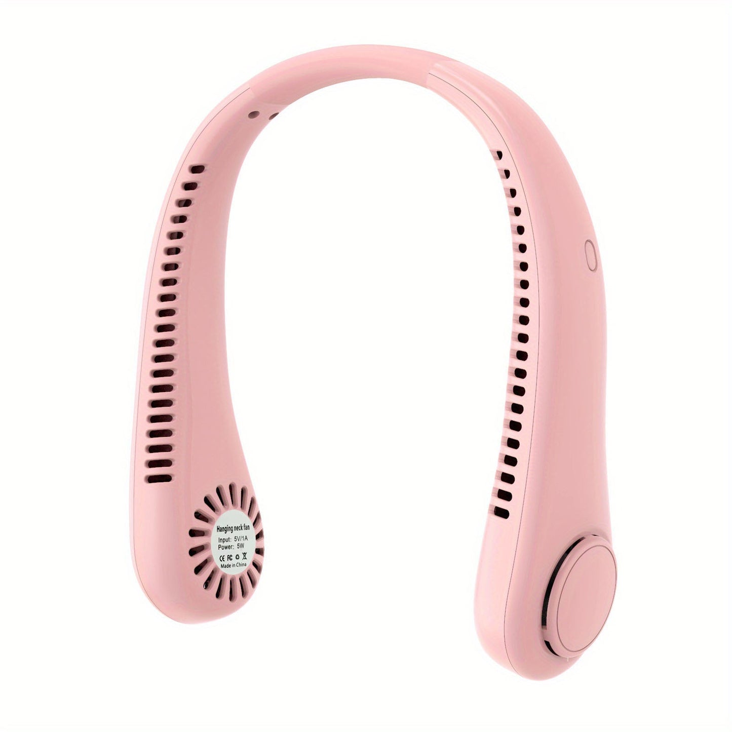 1pc Tragbarer Nackenventilator Elektrischer Drahtloser Ventilator Wiederaufladbarer USB Mini Ventilator Blattloser Persönlicher Ventilator Hängender Nacken Kühler Für Outdoor-Sportarten | Brehn
