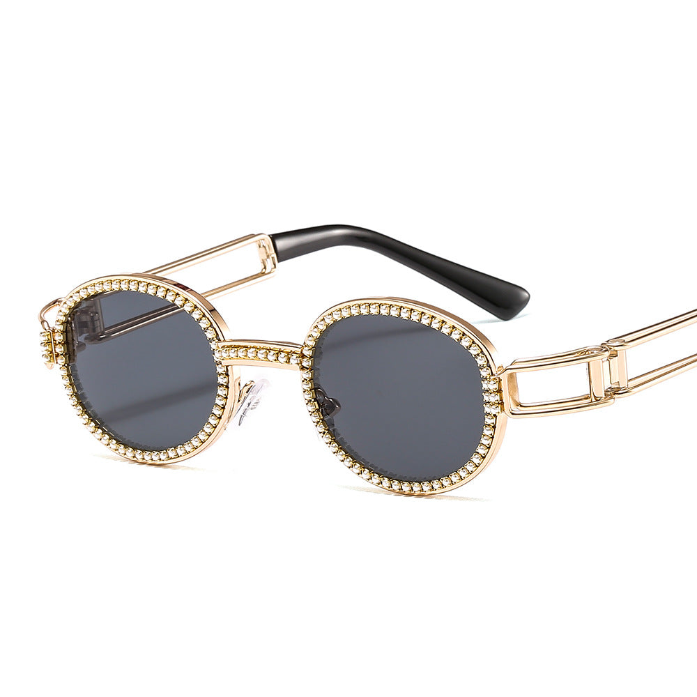 Damen modische Sonnenbrille mit glamourösem Rahmen Brehn