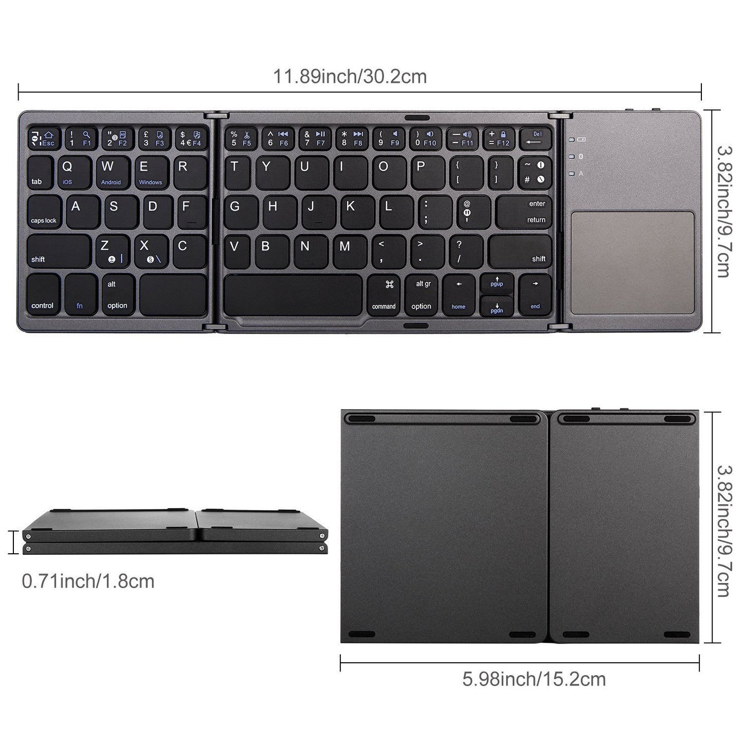 Kompakte kabellose Tastatur Brehn