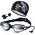 Schwimmset mit Komfort-Schwimmbrille und Trendiger Schwimmhaube Brehn