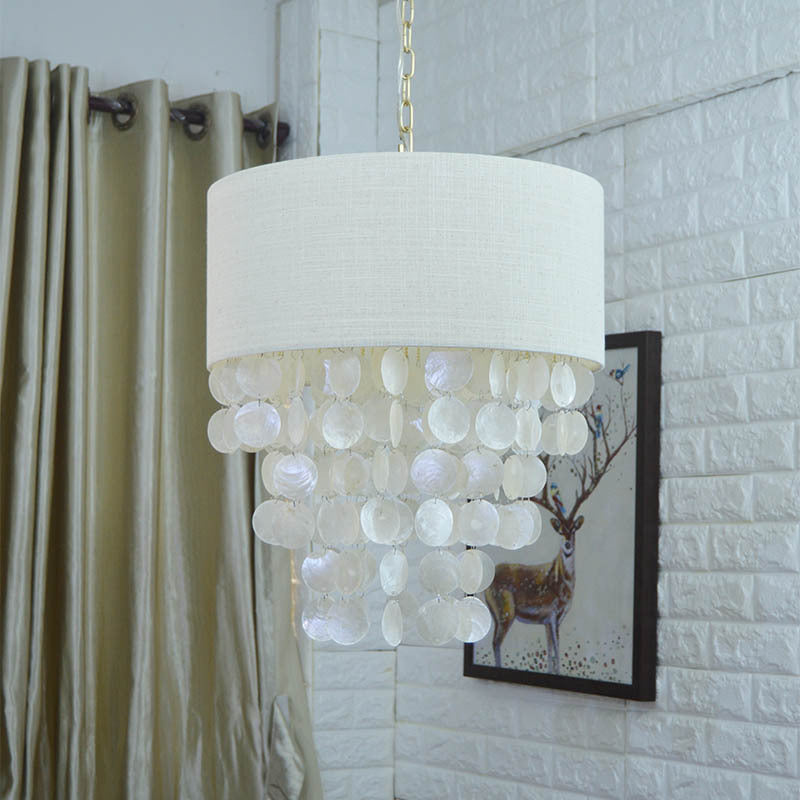 Elegante Capiz Muschel Pendelleuchte