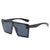 Damen Oversized Sonnenbrille im futuristischen Design Brehn