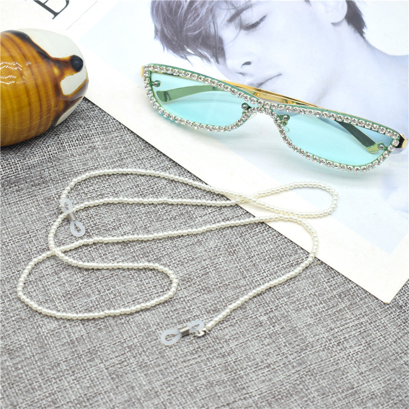 Elegante Perlen Brille Kette Brehn