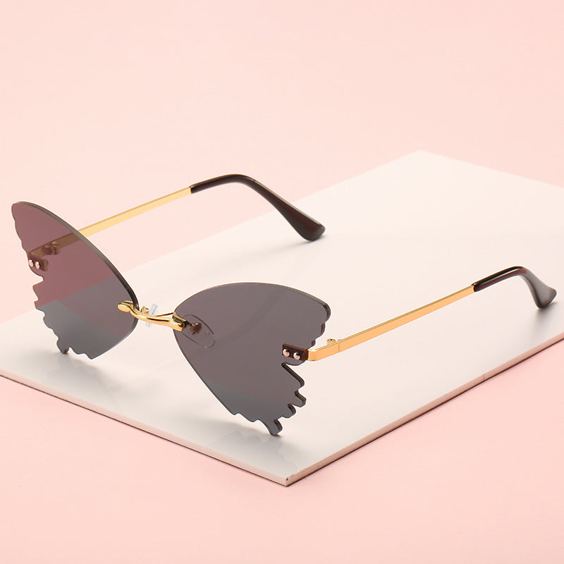 Schmetterlingsform Statement Sonnenbrille Brehn