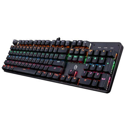 Mechanische Gaming-Tastatur mit Rgb-Beleuchtung und Programmierbaren Tasten Brehn