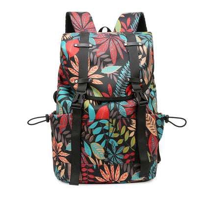 WoFloral Muster Multi-Kompartiment Rucksack Brehn