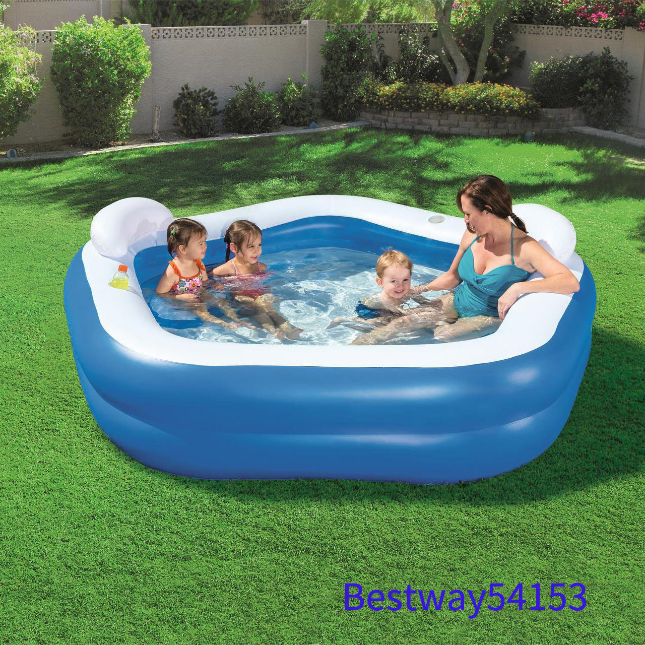 Damen Aufblasbare Lounge-Badewanne mit integrierten Liegeflächen Brehn