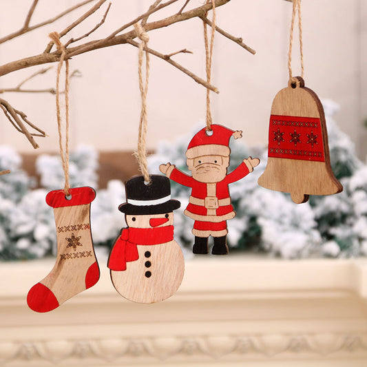 Holz Schneemann Ornament Brehn