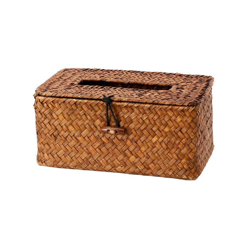 Handgewebter Weiden-Gewebte Taschentuchbox Halter Brehn