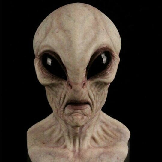 Alienmaske | Realistische Halloween-Kostümaccessoires