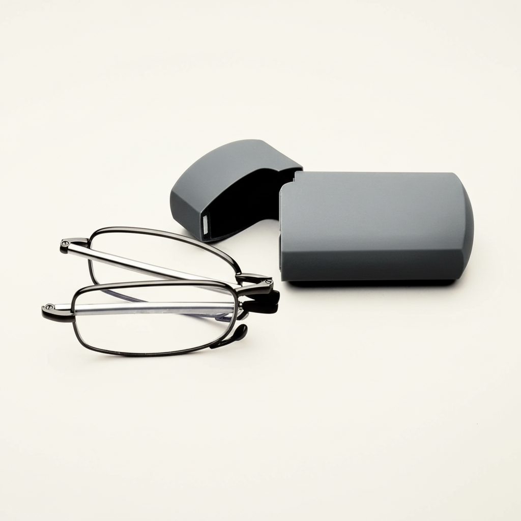 Faltbare Lesebrille – Tragbar mit Etui
