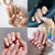 Künstliche Nagelkunst mit Sterndesign Brehn