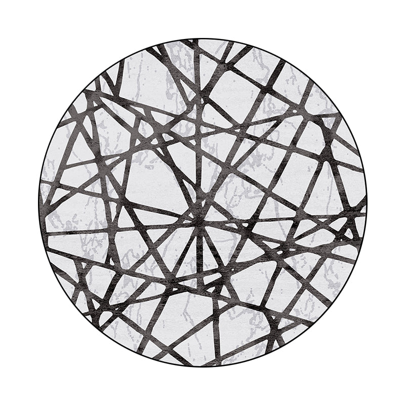Brehn | Witte Novelty Tapijt Polyester Abstract Tapijt Machine Wasbaar Antislip Onderloop Tapijt voor Woonkamer
