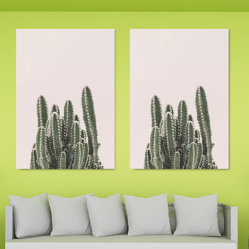 Brehn | Tropische Plant Canvas Wandkunst Zachte Kleur Multi-Piece Wanddecoratie voor de Woonkamer