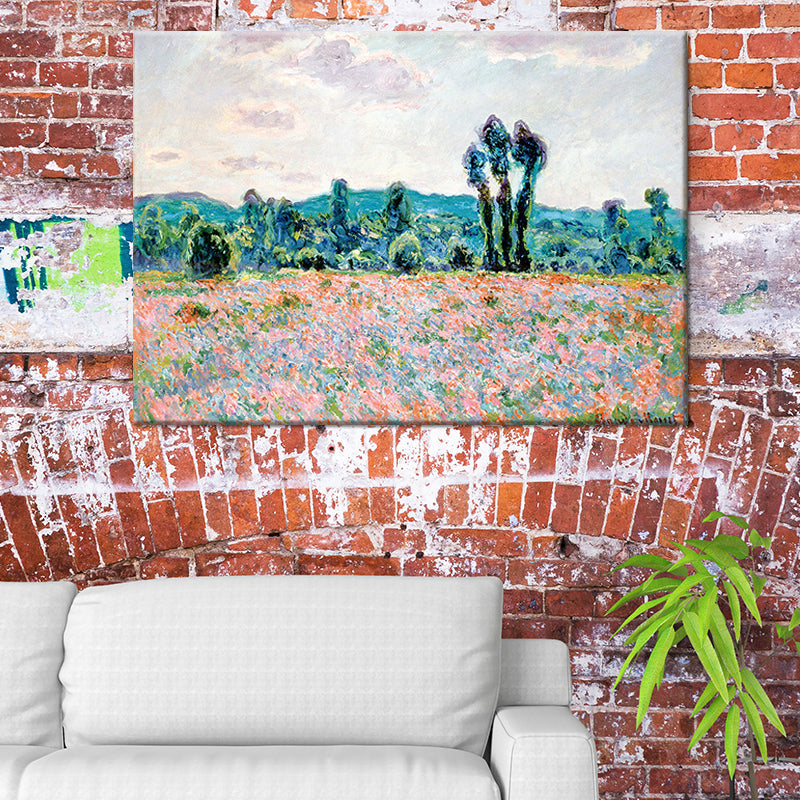 Brehn | Rosa Lente Bloesem Schilderij Wanddecoratie Textuur Canvas Wandkunst voor Woonkamer