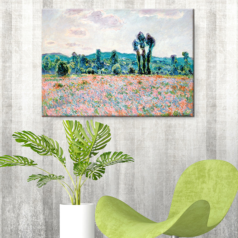 Brehn | Rosa Lente Bloesem Schilderij Wanddecoratie Textuur Canvas Wandkunst voor Woonkamer