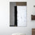 Brehn | Minimalistische Wandkunst Weiße und Graue Farbblock Gemälde Leinwanddruck für Zuhause Flur