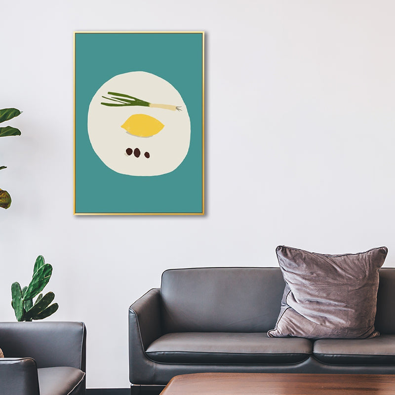Brehn | Lichtfarbe Nordische Kunst Druck Eine Schale mit Obst Gemälde Leinwand für Wohnkultur