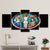 Brehn | Schwarze religiöse Leinwandkunst Kreuz von Jesus Christus modernes Mehrteiliges Wanddekor für zuhause