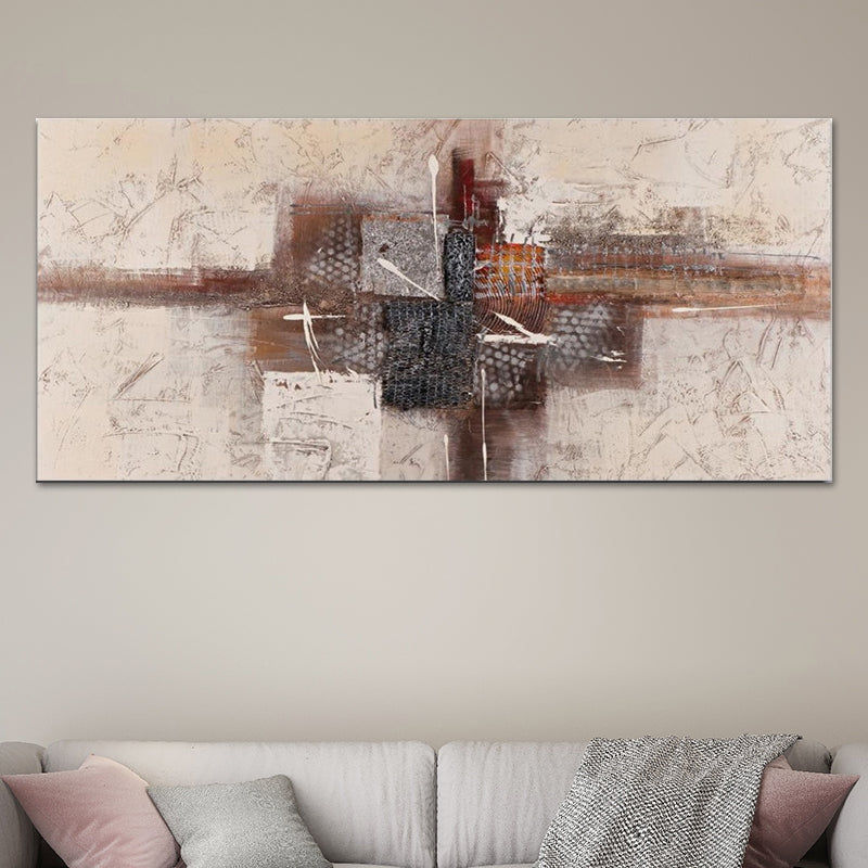 Brehn | Textured Surface Abstract Wall Art Contemporary Canvas Painting for Home Decor