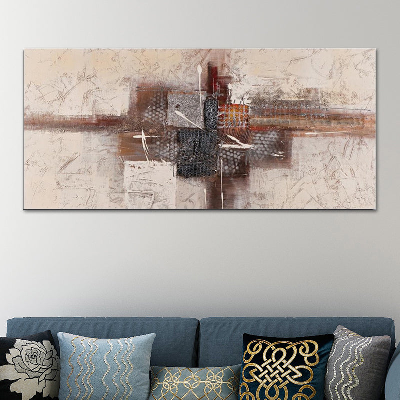 Brehn | Textured Surface Abstract Wall Art Contemporary Canvas Painting for Home Decor