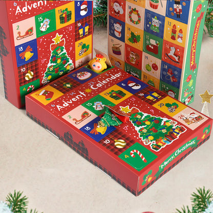DIY-Adventskalender-Box mit 24 Fächern für Überraschungen
