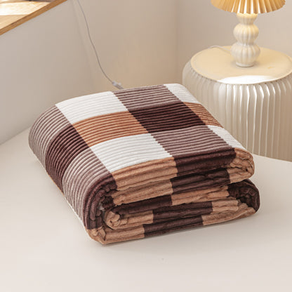 Moderne Flanelldecke mit geometrischem Karomuster