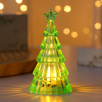 Beleuchteter Mini-Weihnachtsbaum als Tischdekoration