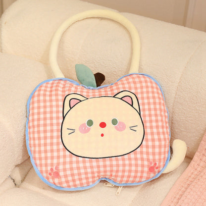 Apfel-Kuschelkissen mit Decke, 2-in-1