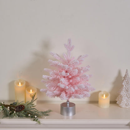 Dekorative Weihnachtsbaum-Spieluhr, 45 cm, mit Schnee-Effekt