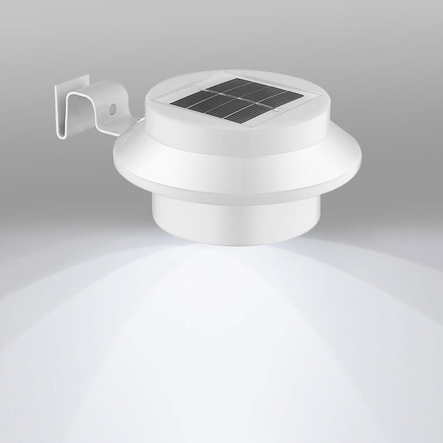 Solar-Zylinder-LED-Außenwandleuchte, wasserdicht, für Zaun und Wand