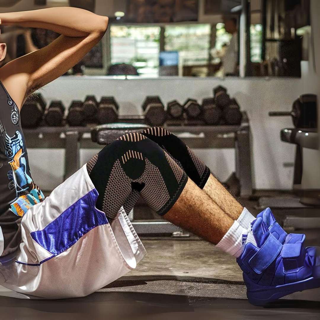 CopperFlex Knee Compression Sleeve | zur Schmerzlinderung - Unterstützung - Mobilität - perfekt für Athleten, Arthritis, Senioren und Verletzungsrehabilitation Brehn