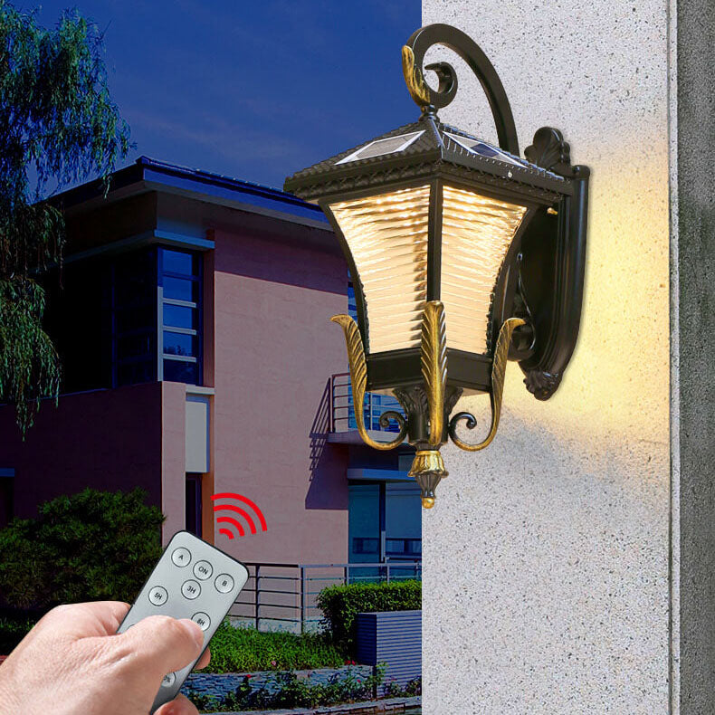 Europäischer Stil Retro Aluminium Wasserdicht Außen 1-Licht Wandlampe | Brehn