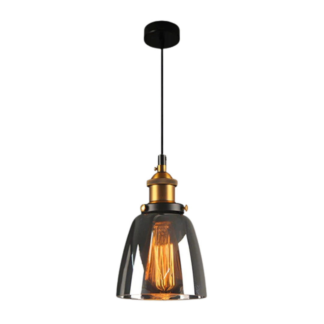 Brehn | Vintage Pendelleuchte Glas | Stylische Esstischlampe