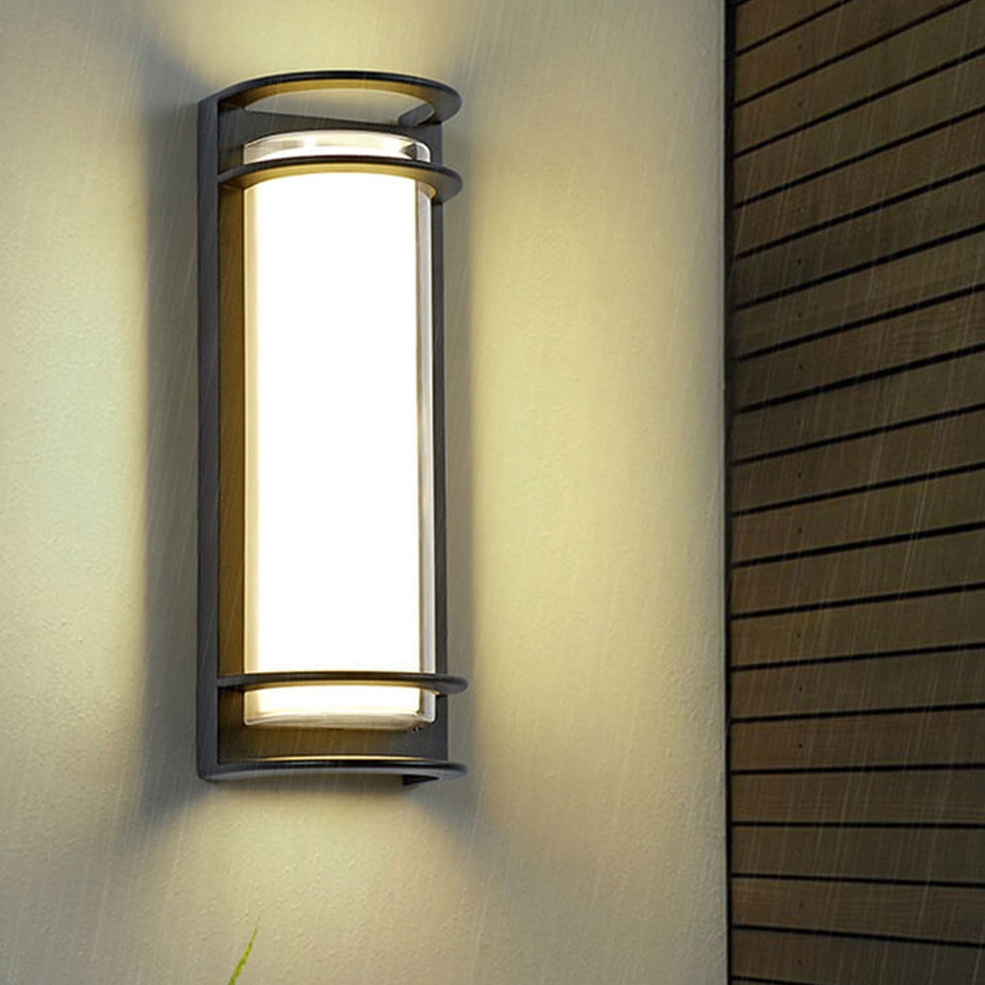 Moderne Outdoor-Säule Wetterfeste LED Garten Wand Sconce Lampe | Brehn