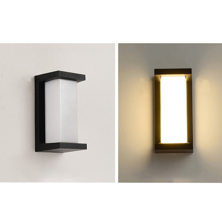 Moderne kreative Geometrie Aluminium Außen wasserdichte LED Wandleuchte Lampe | Brehn