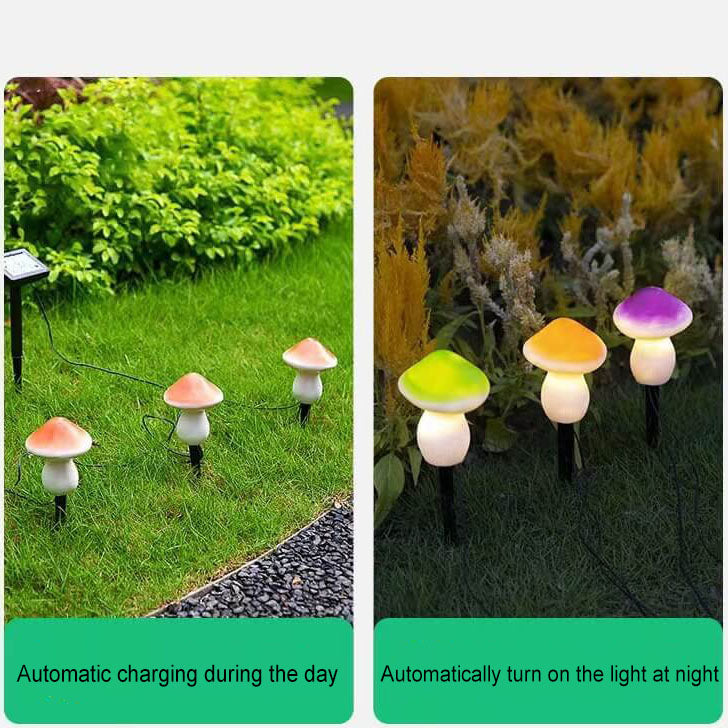 Solar Außenharz Pilz LED Gartenboden Einfügungsdekorative Landschaftslicht | Brehn