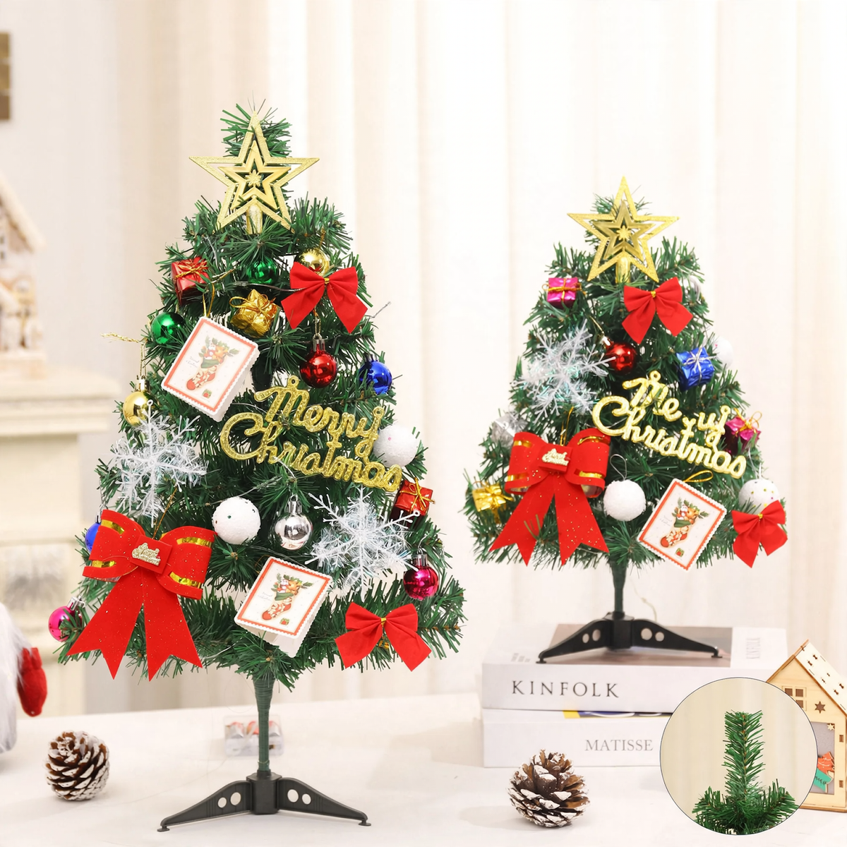 Mini-Weihnachtsbaum-Set, 45 cm oder 60 cm