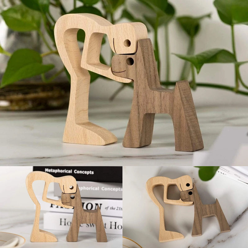Tischornamente aus Holz für Tierliebhaber