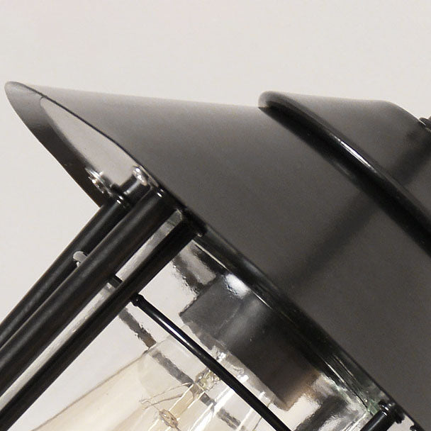 Industrielle Vintage Aluminium Käfig Glas 1-Licht Außen wasserdichte Pendelleuchte | Brehn