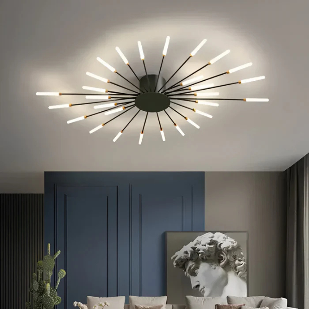 Brehn | Luxuriöse LED-Deckenlampe | Stilvolles Deckenlicht für das Wohnzimmer