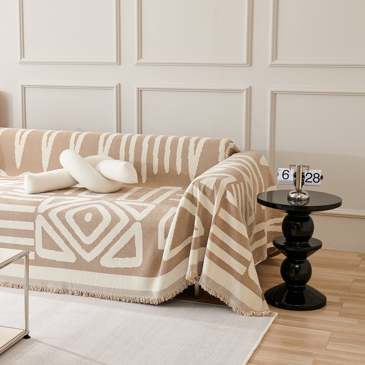 Geometrischer Boho-Stil Sofaüberzug - Modern, Stilvoll & Strapazierfähig Sofa Schutz | Brehn