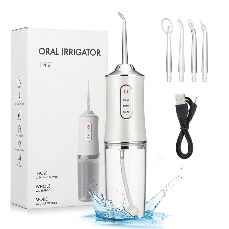 Brehn | Wasserdichter Irrigator Dentalreiniger, kabelloser & wiederaufladbarer Wasserzahnseide