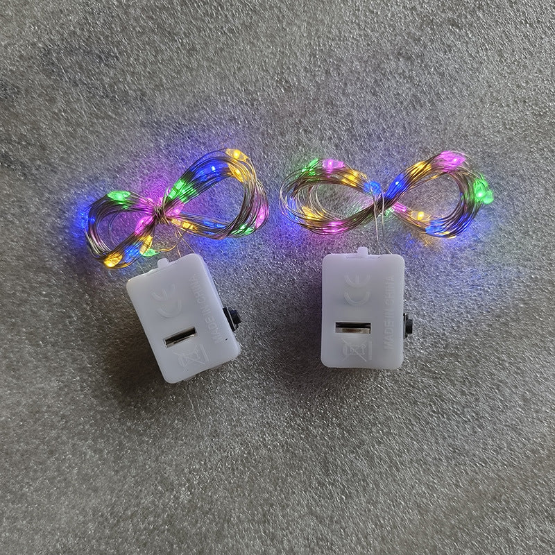 LED-Kupferdraht-Lichterkette mit Batteriebox